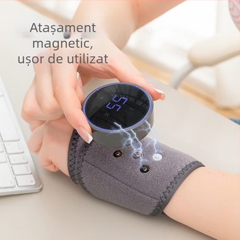 Masaj electric pentru încheietura mâinii din grafen, compresie caldă și fizioterapie cu control inteligent al temperaturii