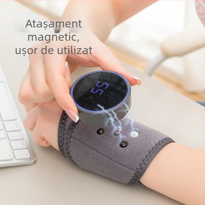 Masaj electric pentru încheietura mâinii din grafen, compresie caldă și fizioterapie cu control inteligent al temperaturii