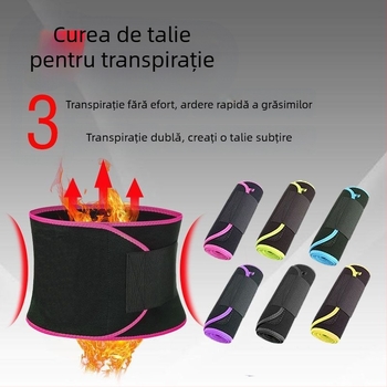Xinyue Centură de talie din neopren pentru fitness – curea care intensifică transpirația pentru yoga și alergare, modelare talie și abdomen
