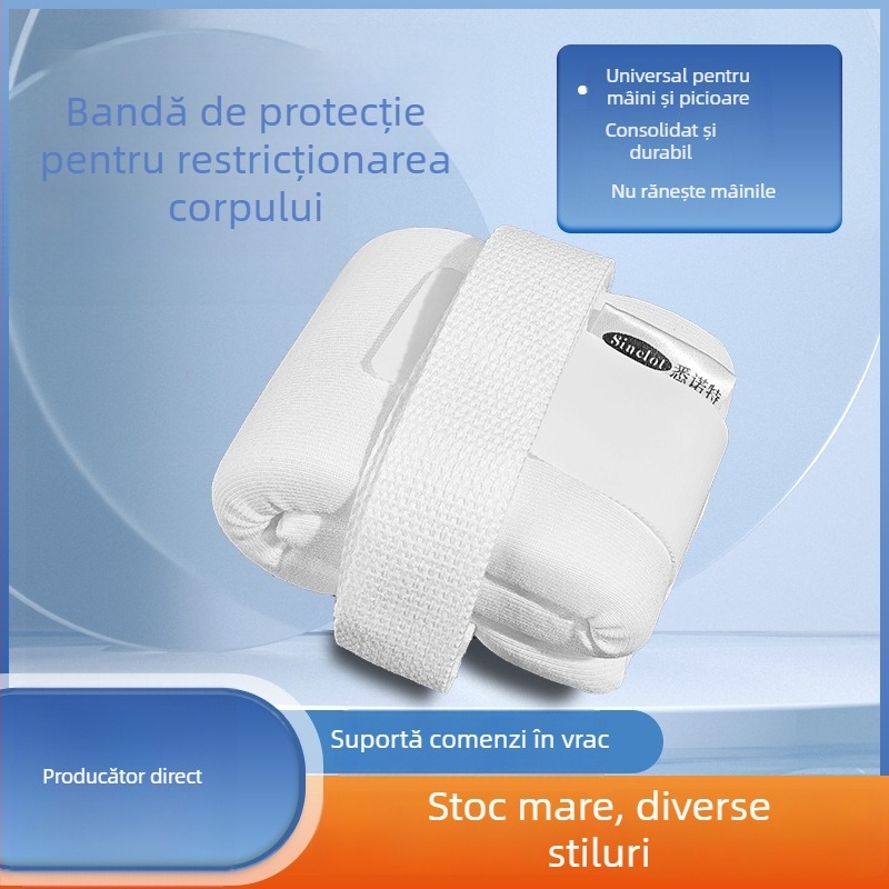 Restricții pentru membre în stil spital, restricții psihiatric anti-agitație, restricții de pat postoperatorii pentru prevenirea căderilor, protecție antiderapantă pentru mâini și picioare