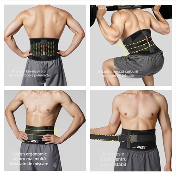 Suport talie pentru fitness, curea de talie pentru sală, compresie talie și abdomen, protecție sportivă a taliei