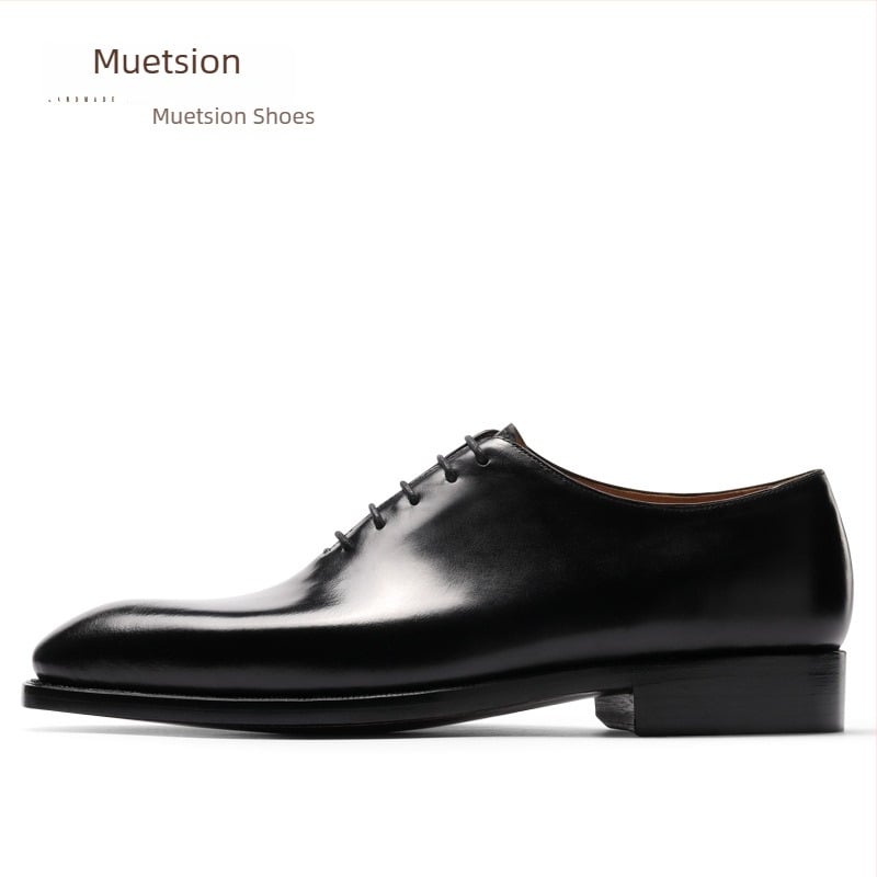 Pantofi Oxford din piele pentru bărbați, stil business formal, cu șireturi