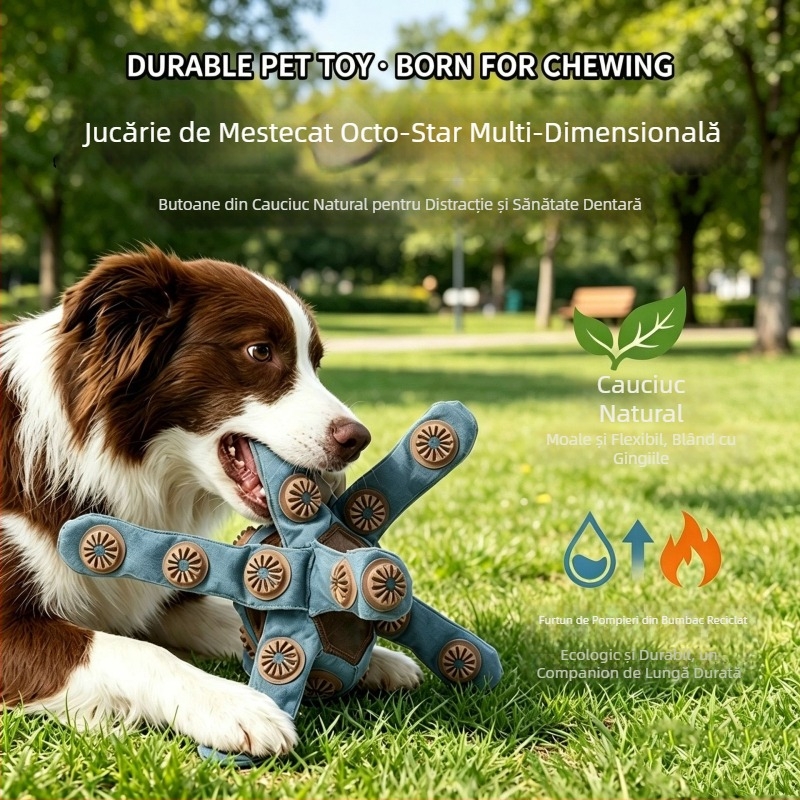 Jucărie pentru câini în formă de caracatiță, cu ascunderea de recompense — puzzle interactiv educațional pentru antrenament olfactiv