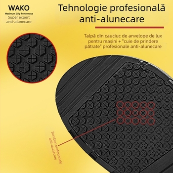 WAKO Pantofi de bucătărie din velur pentru bărbați, anti-alunecare, impermeabili