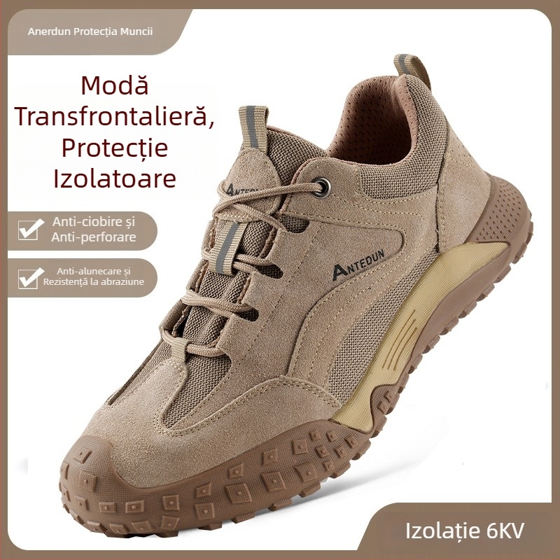 Pantofi de lucru anti-șoc și anti-perforație cu talpă Kevlar, pentru bărbați, ușori și confortabili