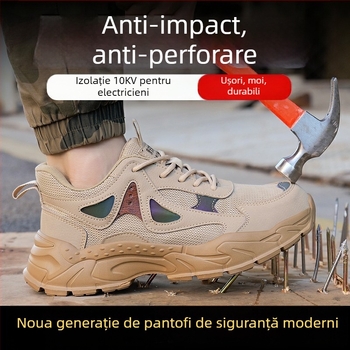 Încălțăminte de protecție ușoară pentru muncă, cu protecție anti-șoc și anti-perforație, izolație 10 kV, vânzare directă din fabrică