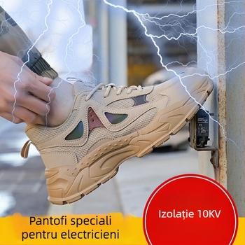 Încălțăminte de protecție ușoară pentru muncă, cu protecție anti-șoc și anti-perforație, izolație 10 kV, vânzare directă din fabrică