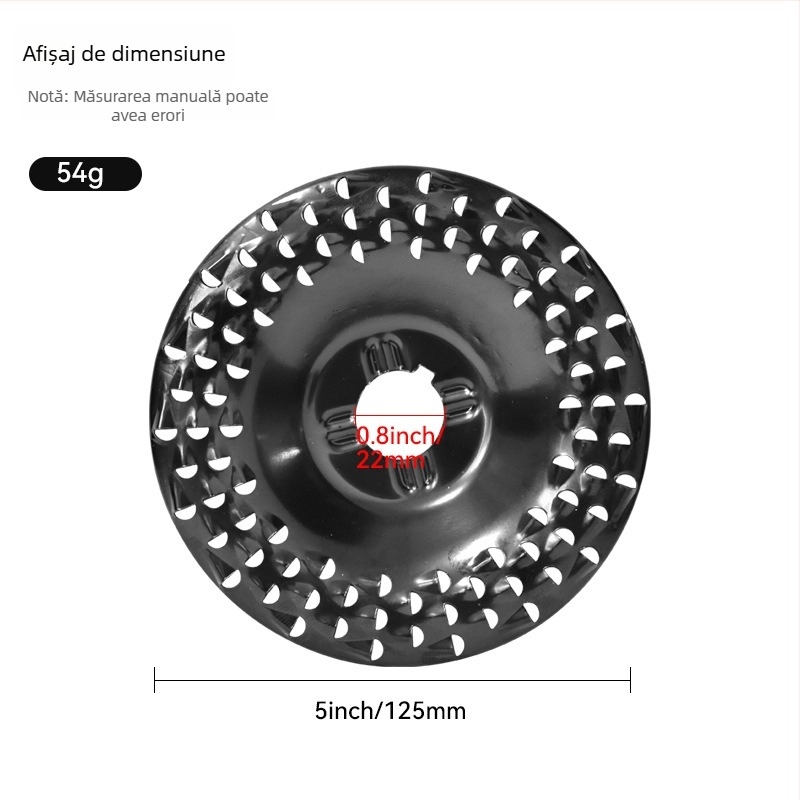 Disc de șlefuire pentru tâmplărie, model nou, pentru îndepărtare facilă a bavurilor și modelare; disc dur circular pentru lemn cu rădăcini sculptate și tavă de ceai