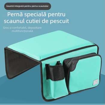 Perne de șezut pentru cutia de pescuit și scaun – pernă groasă, multifuncțională, cu buzunar lateral și compartiment pentru vestă, confort ultra-moale pentru toate anotimpurile