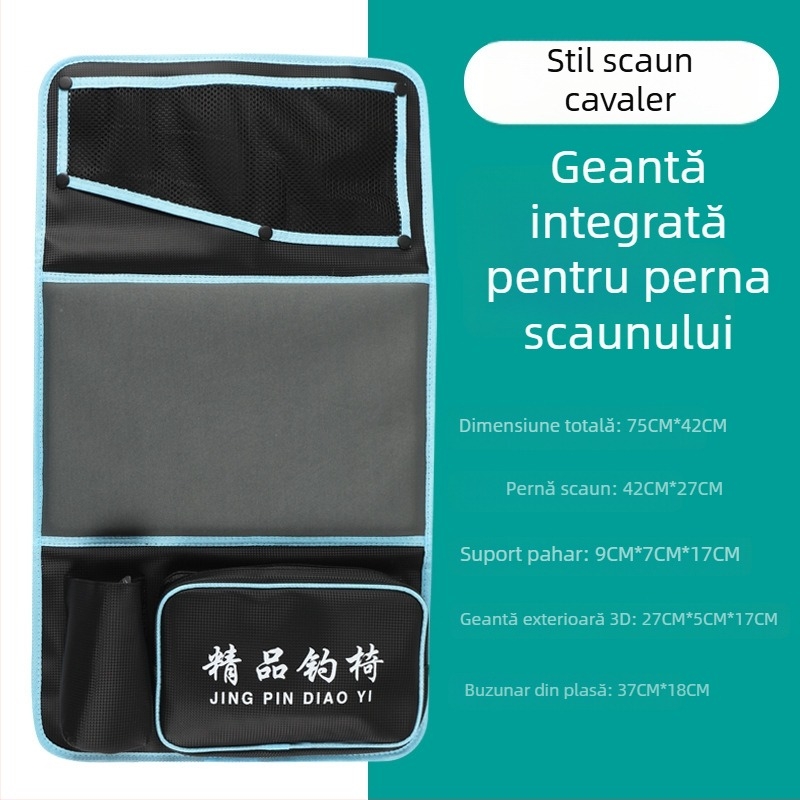 Perne de șezut pentru cutia de pescuit și scaun – pernă groasă, multifuncțională, cu buzunar lateral și compartiment pentru vestă, confort ultra-moale pentru toate anotimpurile