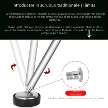 Accesorii pentru scaun de pescuit și taburet din oțel inoxidabil, placă mare pentru picior și suport cu picior în formă de gheară