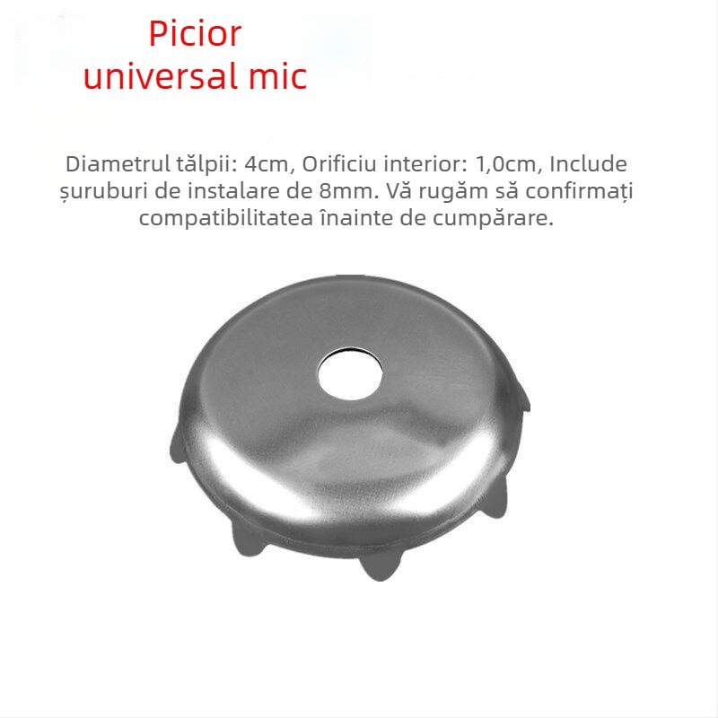 Accesorii pentru scaun de pescuit și taburet din oțel inoxidabil, placă mare pentru picior și suport cu picior în formă de gheară