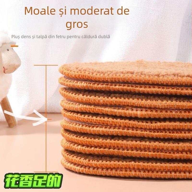 Tălpi de iarnă căptușite cu lână de alpaca, groase, pentru bărbați și femei