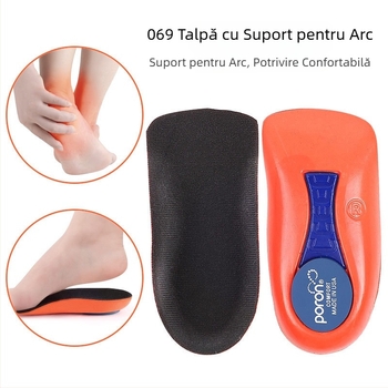 Talpă cu suport parțial pentru arc, ameliorarea durerii de fascie plantară, pernă pentru călcâi, unisex, în stoc