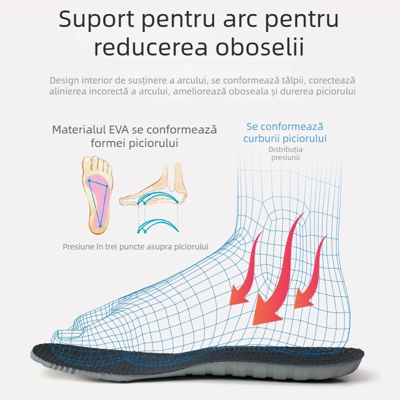 Tălpi sportive pentru încălțăminte, pentru bărbați și femei, din spumă cu memorie, respirabile, absorbante de transpirație, anti-miros, mai groase, elasticitate înaltă pentru amortizarea șocurilor.