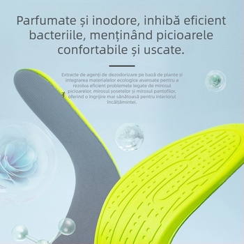 Talpi sportive unisex cu absorbție a transpirației, dezodorizante și respirabile, cu absorbție a șocurilor EVA; tăiate la mărime, model 312