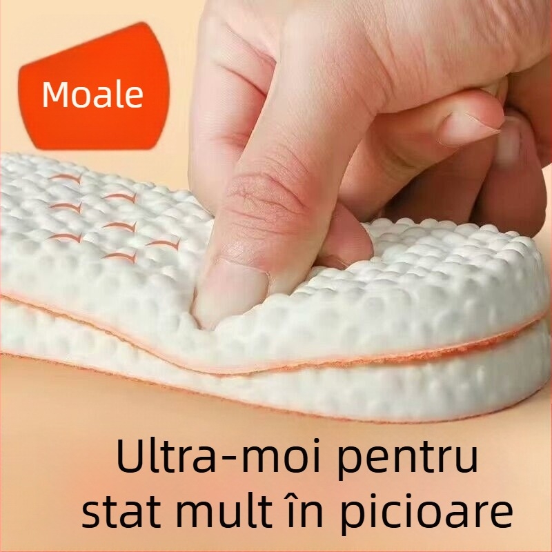 Tălpi PU pentru antrenament – deodorante, anti-miros, absorbante, respirabile, talpă întreagă cu senzație popcorn