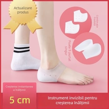 Tălpi invizibile din TPE pentru creșterea înălțimii, 5 cm, semi-tălpi, unisex