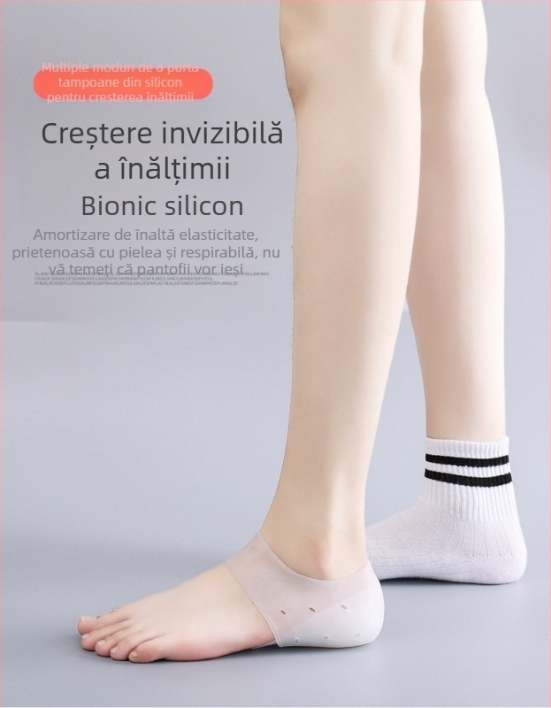 Tălpi invizibile din TPE pentru creșterea înălțimii, 5 cm, semi-tălpi, unisex
