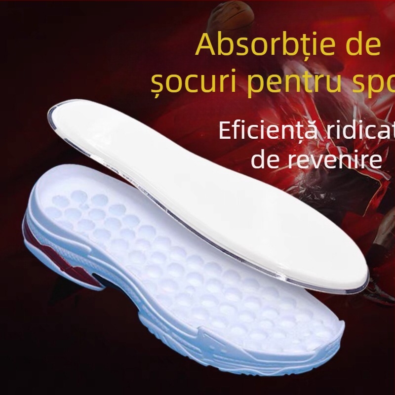Tălpi cu pernă de aer pentru bărbați și femei, talpă de lungime întreagă pentru pantofi sport, absorbție înaltă a șocurilor, elastic îngroșat, Owen 5aj1