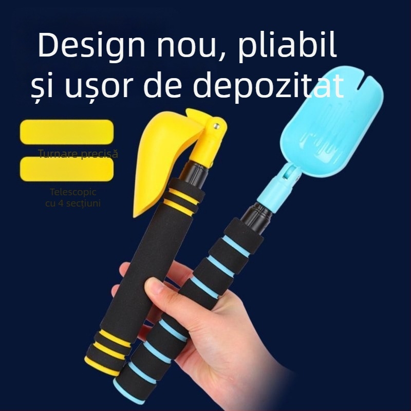 Lingură retractabilă pentru momeală – unelte pentru distribuția momealelor la pescuit