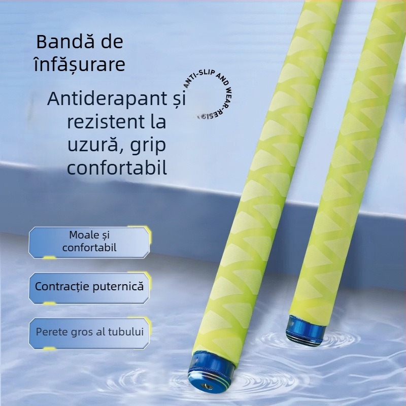 Mâner luminos pentru undiță, cu țeavă termocontractibilă, izolație din silicon, acoperire antiderapantă