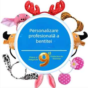Accesorii de păr personalizate cu animale din desene animate și figurine din pluș pentru copii