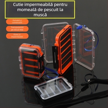 Cutie impermeabilă pentru momeli de pescuit în larg, cu capac mare – pentru momeli moi și artificiale