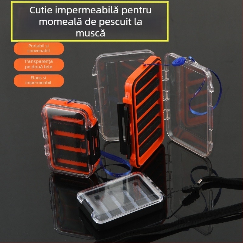 Cutie impermeabilă pentru momeli de pescuit în larg, cu capac mare – pentru momeli moi și artificiale