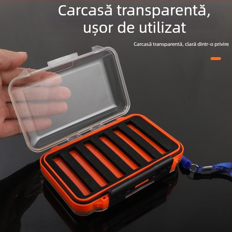Cutie impermeabilă pentru momeli de pescuit în larg, cu capac mare – pentru momeli moi și artificiale