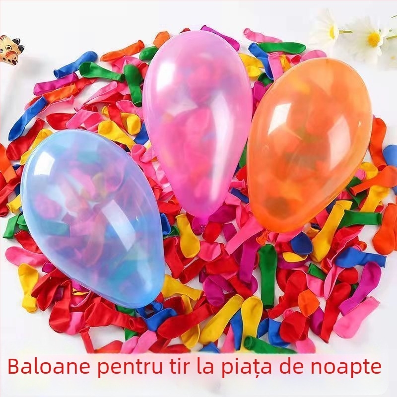 Baloni umpluți cu apă pentru jocuri de tragere la târg de noapte, diametru 12 inch, portocaliu-roșu