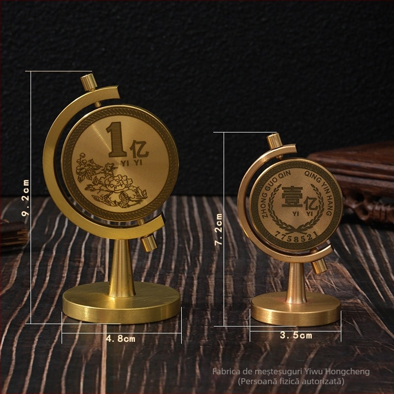 Ornament rotativ de birou din alamă – relaxare la birou și decor elegant