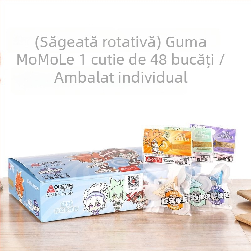 Odami 399 Radieră rotativă, în stil desen animat, din cauciuc termosenzitiv pentru ștergere ușoară