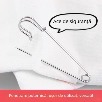 Știft de siguranță din oțel inoxidabil, pentru haine, broșă vintage decorativă, pin decorativ tip clips