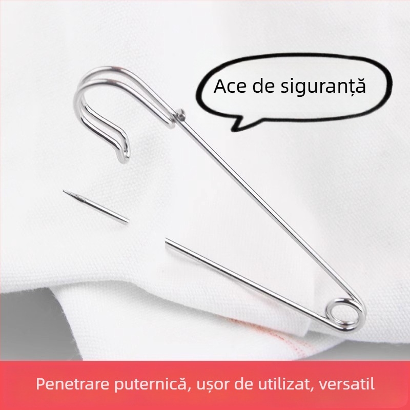 Știft de siguranță din oțel inoxidabil, pentru haine, broșă vintage decorativă, pin decorativ tip clips