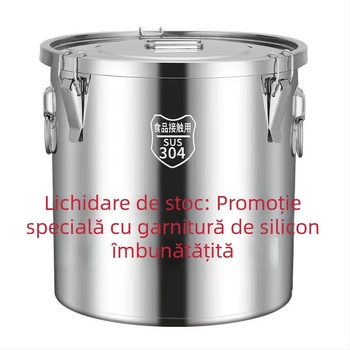 Recipient din oțel inoxidabil, etanș pentru depozitarea orezului, protecție împotriva insectelor și umezelii