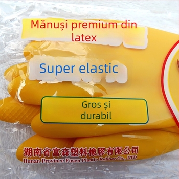 Mănuși de latex marca Niu – impermeabile, groase, pentru curățenie casnică, spălat vase și rufe, durabile