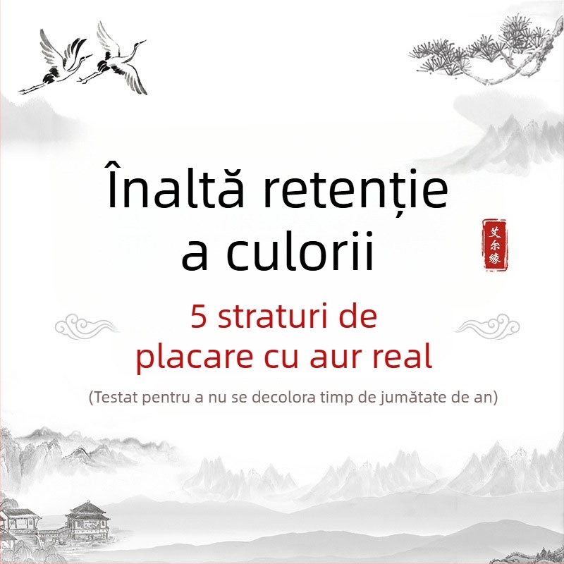 Cercei cu jad și email, stil chinezesc nou, design vintage retro