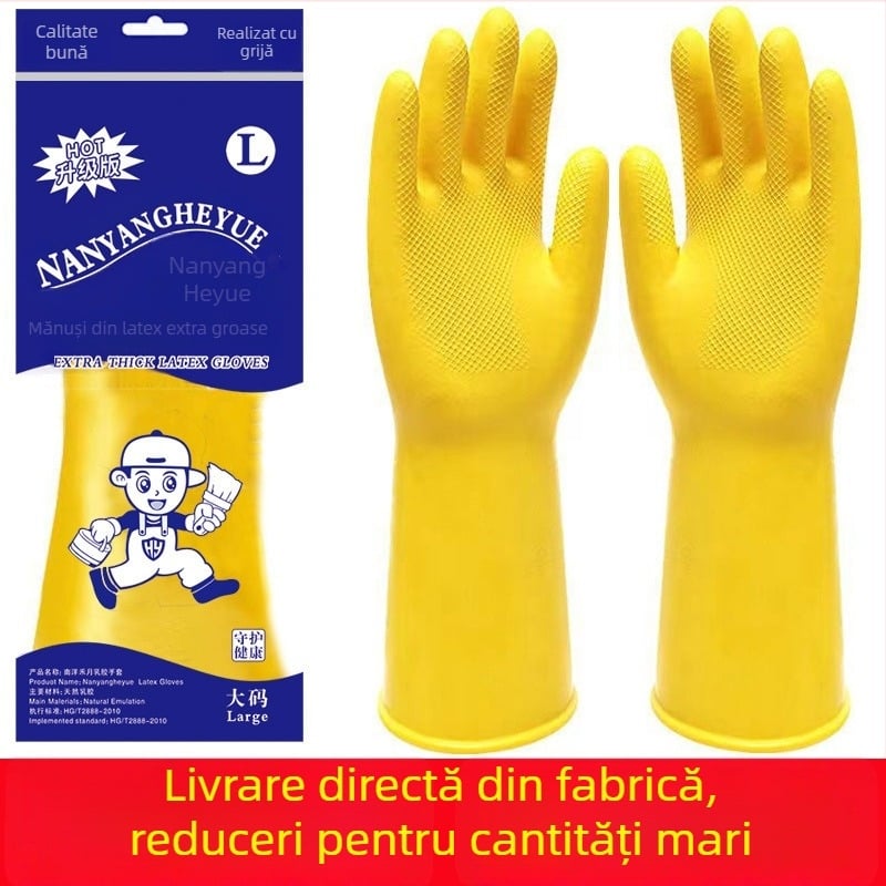 Mănuși de vase pentru femei, durabile, latex de bucătărie, impermeabile, stil subțire