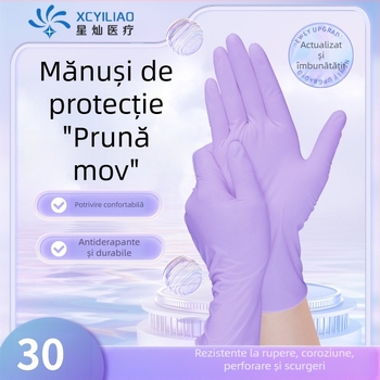 Mănuși nitril pentru bucătărie, spălat vase și curățenie în casă