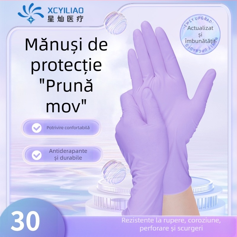 Mănuși nitril pentru bucătărie, spălat vase și curățenie în casă