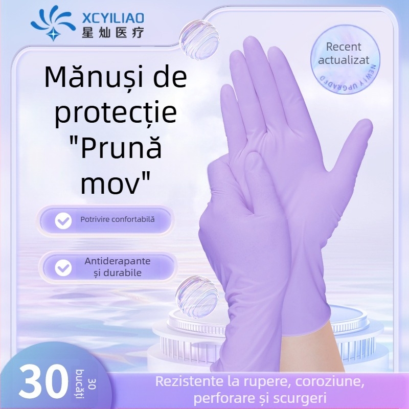Mănuși nitril pentru bucătărie, spălat vase și curățenie în casă