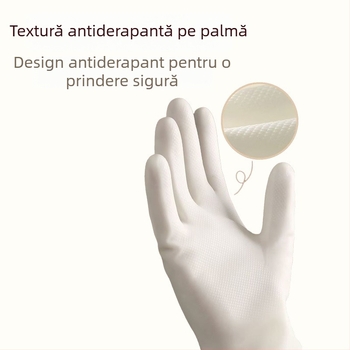 Mănuși din nitril, de calitate alimentară, pentru treburi casnice, curățenie în bucătărie, rezistente la ulei, extra-lungi, durabile, rezistente la rupere, pentru spălat vase