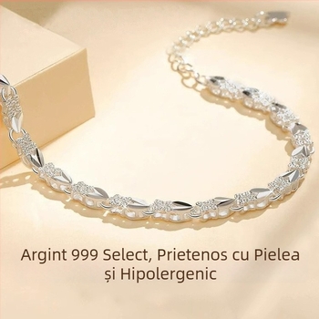Brățară cu trifoi cu patru foi, pentru femei, design pastoral, lux discret