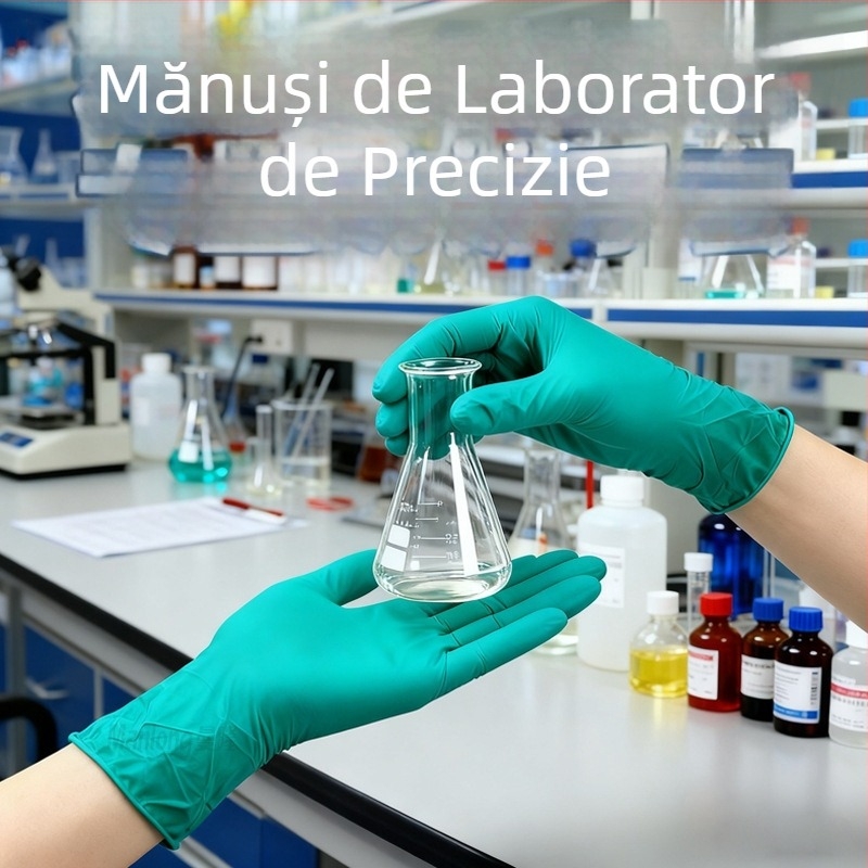 Manlong mănuși nitril verzi, 6 g, groase, impermeabile la apă și la ulei, pentru reparații, laborator, uz casnic și catering