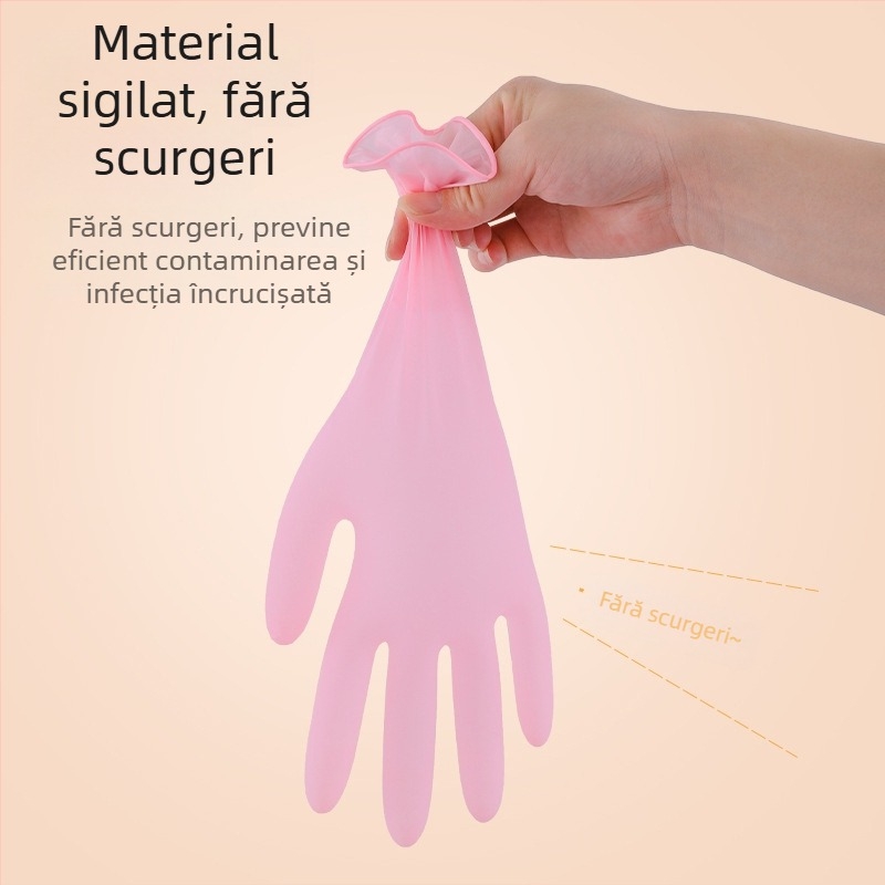 Mănuși din nitril pentru bucătărie, pentru vase, manșetă lungă, de calitate alimentară, impermeabile și rezistente la ulei
