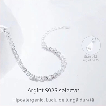Brățară din argint 925 pentru femei, design unic cu coadă de fenix, reglabilă pentru prietene