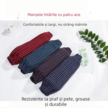 Manșetă de protecție pentru muncă, lungă, croială lejeră, XL pentru adulți, anti-murdărire, manșetă din bumbac cu cusături la patru ace