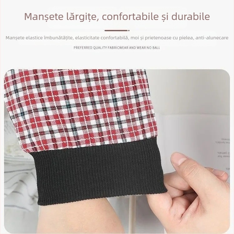 Acoperitoare de mâneci din bumbac 100%, unisex, lungi, lejere, pentru muncă și bucătărie, protecție împotriva petelor