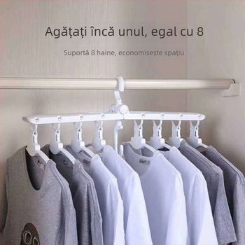 Umeraș de haine magic, opt în unu, uscător de haine pliabil